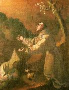 Francisco de Zurbaran stigmatization of st painting